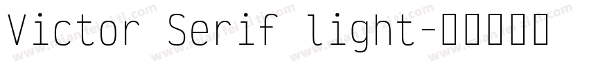 Victor Serif light字体转换